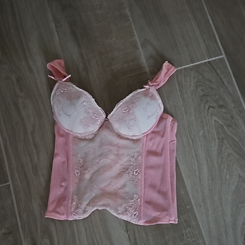 Beautiful peach and cream bustier
